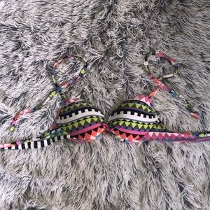 AZTEC PRINT PUSH UP BIKINI TOP
